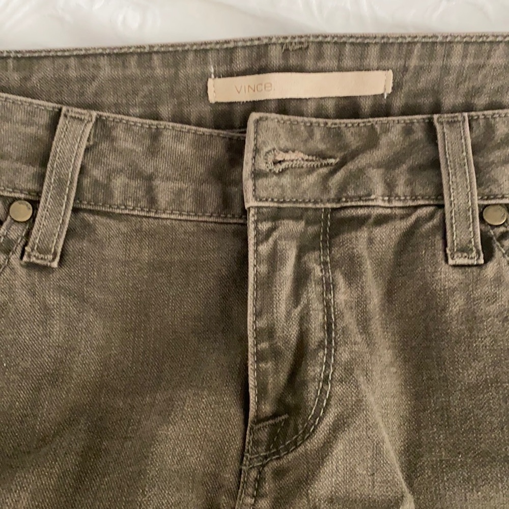Vince khaki denim jeans
